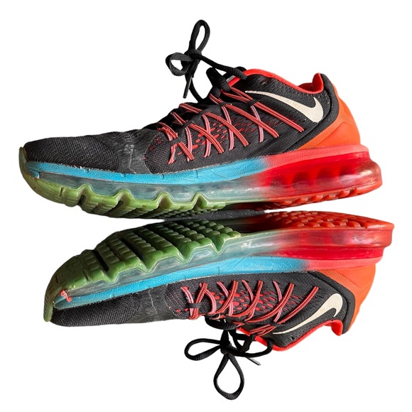 Nike Air Max Men’s Blue/Orange 2015 Running Shoes (698902-006) Size 9.5 - Picture 4 of 13